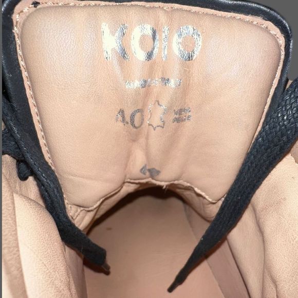 Mens KOIO Primo in Onyx High Top Sneakers Size 9 US - Picture 5 of 6